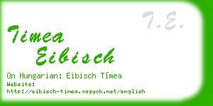 timea eibisch business card