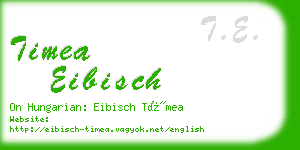 timea eibisch business card